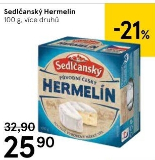 Sýr Hermelín Sedlčanský
