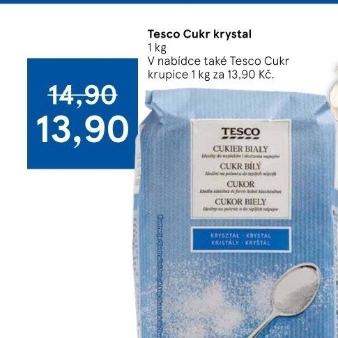 Cukr krystal Tesco