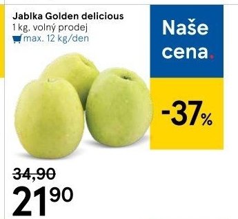 Jablka Golden Delicious