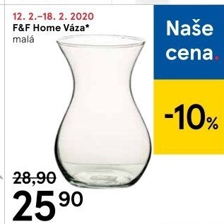 Skleněná váza F&amp