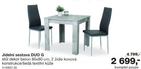 Jídelní sestava Duo