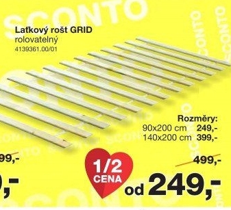 Laťkový rošt Grid