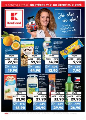 akční leták Kaufland 19.2.2020-25.2.2020