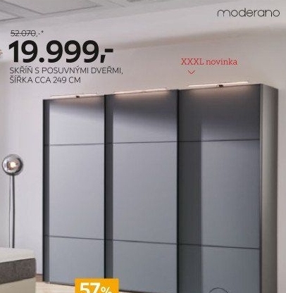 Šatní skříň Moderano