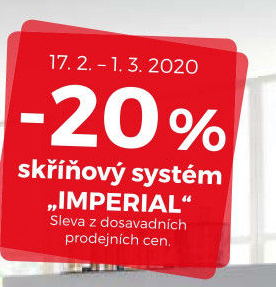 -20% na skříňový systém Imperial