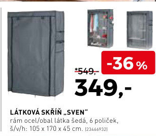 Látková skříň Sven