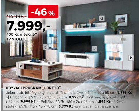 Obývací program Loreto