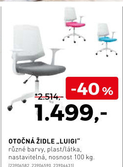 Otočná židle Luigi