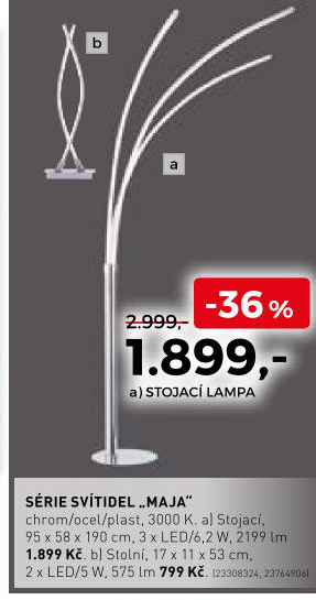 Série svítidel Maja