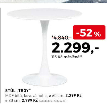 Stůl Troy