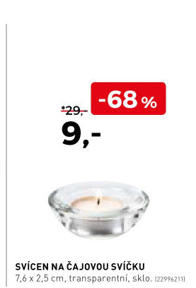 Svícen na čajovou svíčku