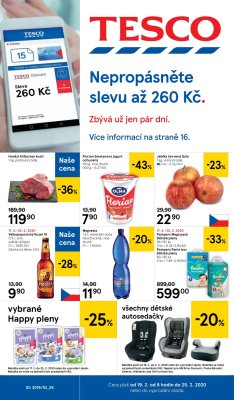 akční leták Tesco 19.2.2020-25.2.2020