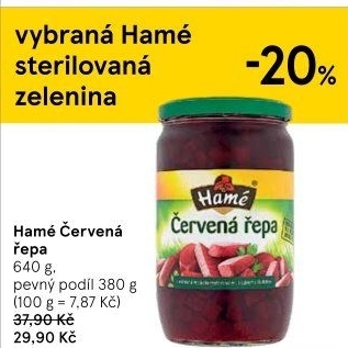Červená řepa Hamé