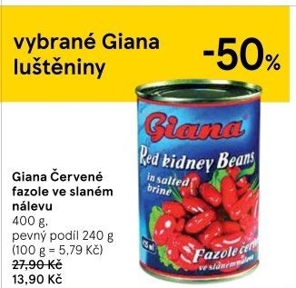 Fazole červené Giana