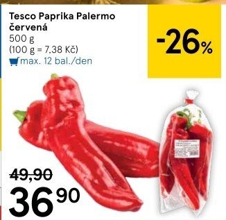 Papriky Palermo Tesco