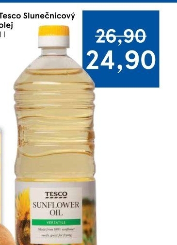 Slunečnicový olej Tesco