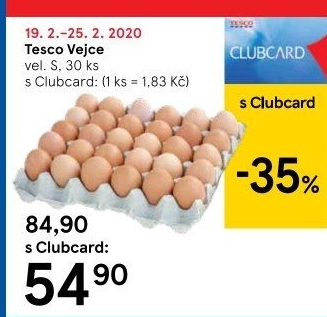 Vejce S Tesco