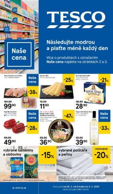 akční leták Tesco 26.2.2020-3.3.2020
