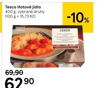 Hotová jídla Tesco