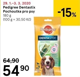 Pamlsky pro psy Denta Stix Pedigree