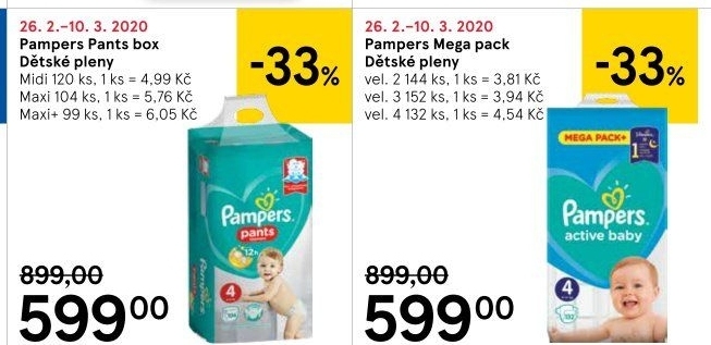 Pleny dětské Pampers Pants