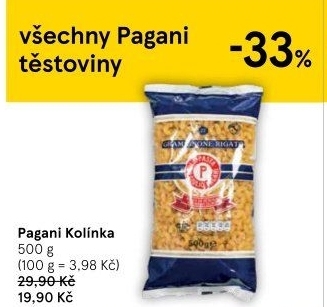 Těstoviny Pagani