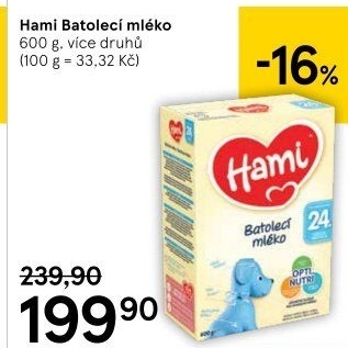Výživa mléčná Hami