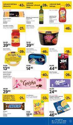 akční leták Tesco 26.2.2020-3.3.2020