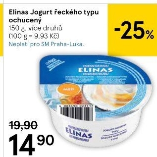 Ochucený jogurt řecký Elinas