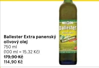 Olivový olej extra panenský Ballester