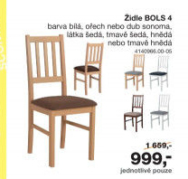 Jídelní židle Bols