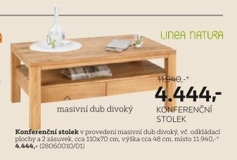 Konferenční stolek Linea Natura