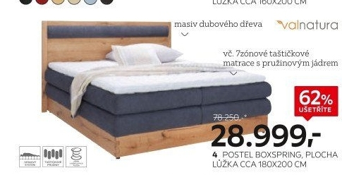 Postel Boxspring Valnatura