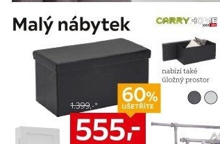 Úložný box se sedákem Carry Home