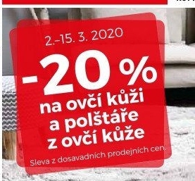 -20% na ovčí kůži a polštáře z ovčí kůže