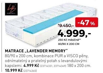 Matrace Lavender Memory