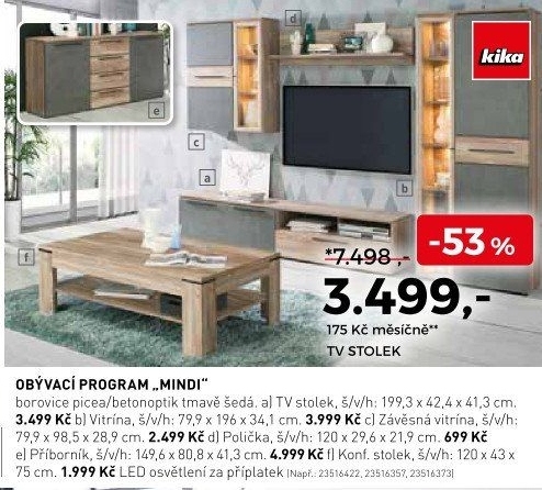 Obývací program Mindi