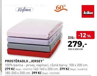 Prostěradlo jersey