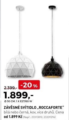 Závěsné svítidlo Roccaforte