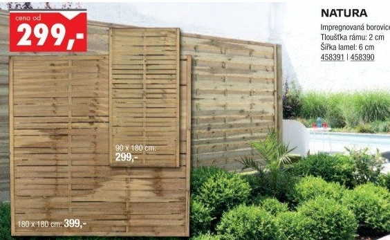 Dřevěný plot