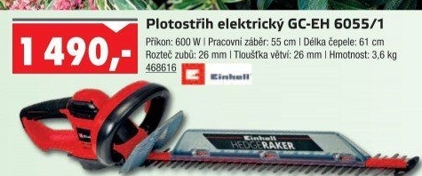 Elektrické nůžky na živý plot Einhell GC-EH 6055