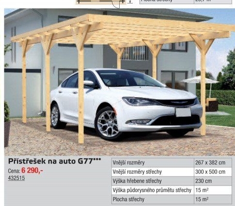 Garážový přístřešek G77