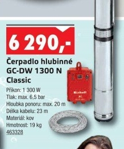 Hlubinné čerpadlo GC-DW 1300 N Einhell