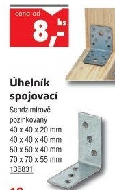 Konzole - úhelník