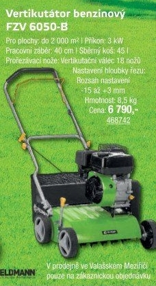 Vertikutátor benzinový Fieldmann FZV6050B