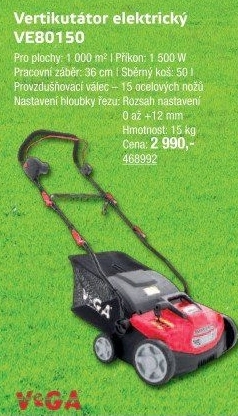 Vertikutátor elektrický VeGA VE80150