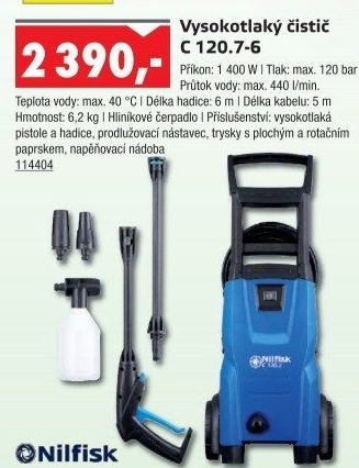 Vysokotlaký čistič C 120.7-6 PCAD Nilfisk