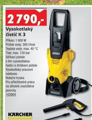 Vysokotlaký čistič K3 Kärcher