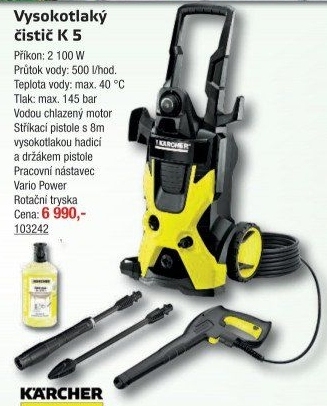 Vysokotlaký čistič Kärcher K5