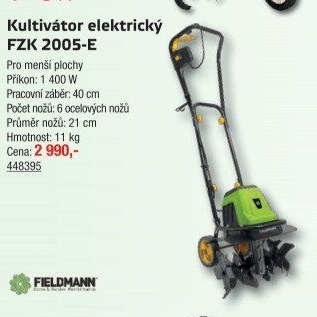 Zahradní kultivátor FZK 2005 E Fieldmann